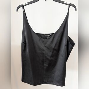 Black Satin Women's Top